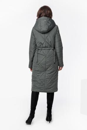 Зимнее пальто DW-21408 Dizzyway, цвет серо-оливковый, вид 3
