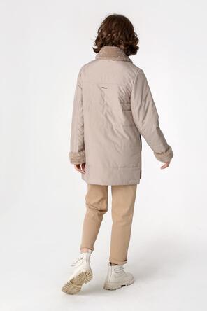 Куртка с искусственным мехом арт. DW-23330, цвет бежевый, вид 3