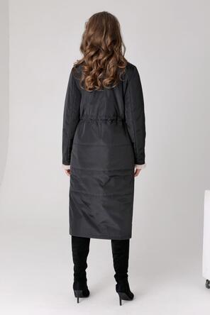 Женское стеганое пальто DW-23302, цвет черный, фото 2