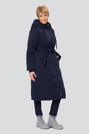 Длинное зимнее пальто Борджа, D'imma F.S., цвет темно-синий, вид 2