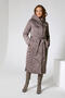 Зимнее женское пальто DW-22405, цвет серо коричневый, вид 1