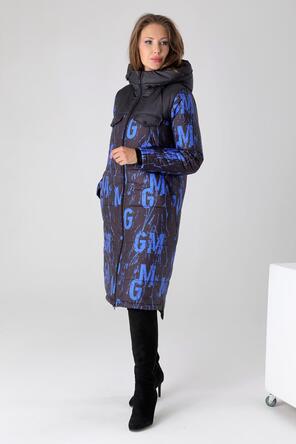 Зимнее женское пальто DW-23415, цвет ярко-синий, вид 2