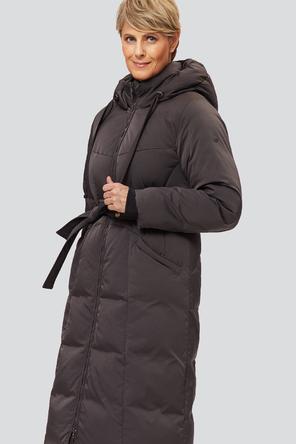 Длинное зимнее пальто Борджа, D'imma F.S., цвет серо-коричневый, вид 4