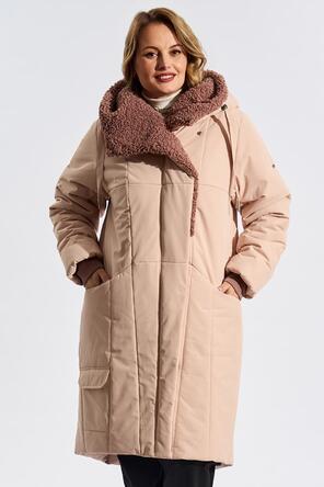 Женское зимнее пальто Адель, цвет светлый персиковый, вид 5