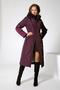 Женское зимнее пальто Dizzyway арт. DW-21403, цвет ежевичный, фото 4