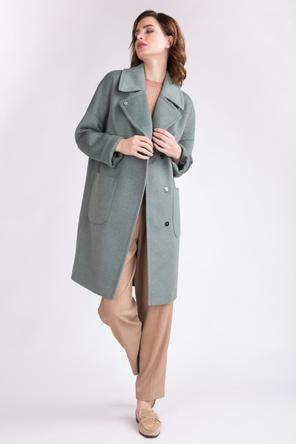 Пальто женское арт. ES-4-8023/11 , Электрастайл , цвет серо-зеленый, вид 4