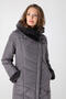 Зимнее стеганое пальто DW-21407, цвет темно серый foto 2