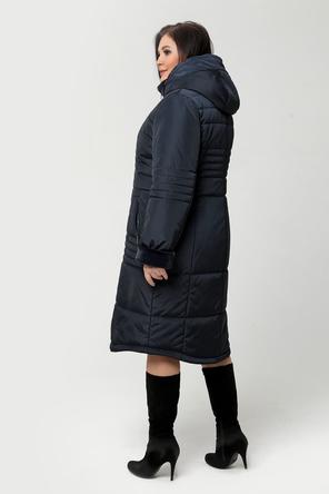 Зимнее женское пальто DW-21411, цвет темно-синий, вид 3