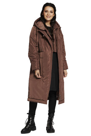 Зимнее пальто Ланчетти от Dimma, цвет коричневый фото 2