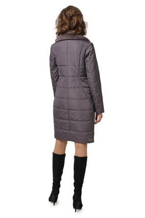 Женское стеганое пальто DW-20321, цвет какао, фото 4