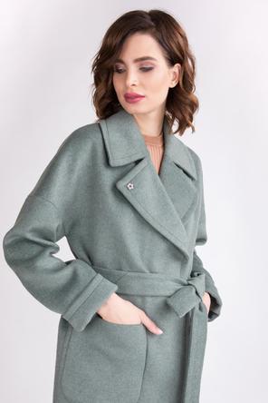 Пальто женское арт. ES-4-8023/11 , Электрастайл , цвет серо-зеленый, вид 5