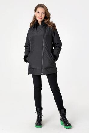 Куртка с искусственным мехом арт. DW-23330, цвет черный, вид 1