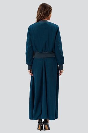 Куртка-бомбер Ева, DI-2357, бренд Димма Фешн, цвет сине-зеленый, фото 3
