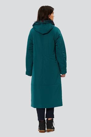 Демисезонное пальто с капюшоном Беатриз, DIMMA Studio, цвет бирюзовый темный, фото 2