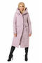 Зимнее женское пальто Нерия, цвет серо-розовый, вид 2