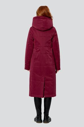 Демисезонное пальто с капюшоном Капитолина, DIMMA Studio, цвет бордовый, фото 2