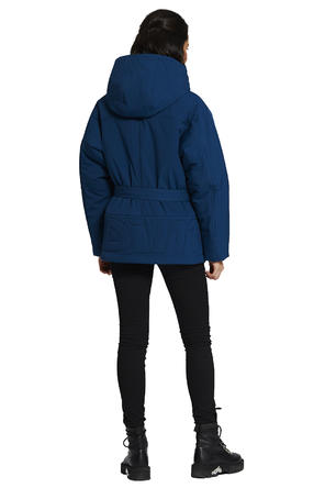 Зимняя куртка женская с капюшоном Димма артикул 2124 цвет синий, вид 4