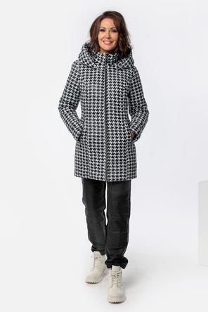 Зимняя куртка DW-21430, цвет черно-белый, фон 1