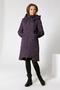 Длинное стеганое пальто DW-22412 на зиму, цвет темно-фиолетовый, фото 2
