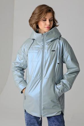 Женская куртка с капюшоном DW-23125, цвет ментоловый, фото 3