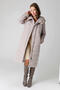 Зимнее стеганое пальто DW-21407, цвет песочно-серый foto 3
