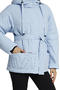 Зимняя куртка женская с капюшоном Димма артикул 2124 цвет голубой, вид 2