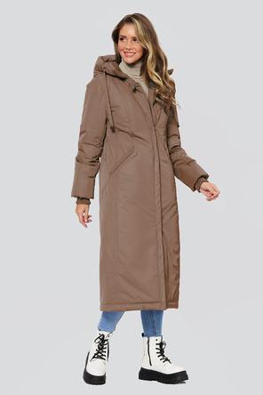 Зимнее пальто с капюшоном Пальмера Димма артикул 2314 цвет светло-коричневый фото 06