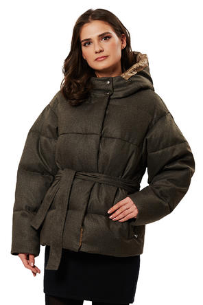 Зимняя куртка Элла от Dimma, цвет темный хаки, фото 2