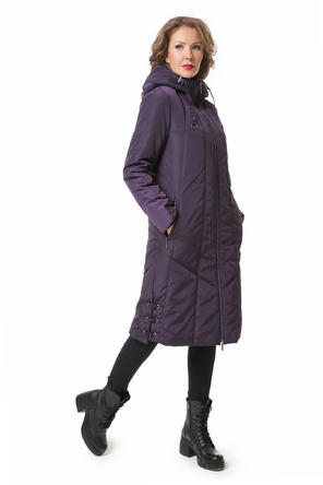 zimnee palto dizzyway цвет фиолетовый