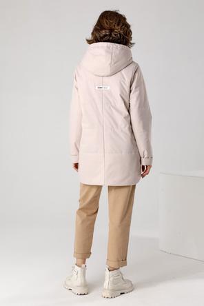 Женская длинная куртка DW-23116,  DizzyWay, цвет светло-бежевый, фото 2