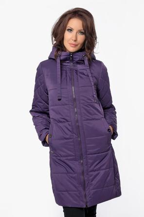 Зимнее женское пальто DW-21417, цвет фиолетовый, вид 4