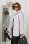 Женская длинная куртка DW-23116,  DizzyWay, цвет светло-серый, фото 5