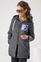 Женская длинная куртка DW-23116,  DizzyWay, цвет графитовый, фото 5