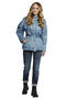 Зимняя куртка женская с капюшоном Димма артикул 2117 цвет голубой, вид 1