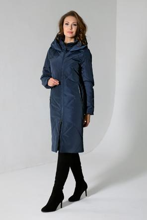 Женское зимнее пальто DW-22402 цвет темно-синий, вид 2