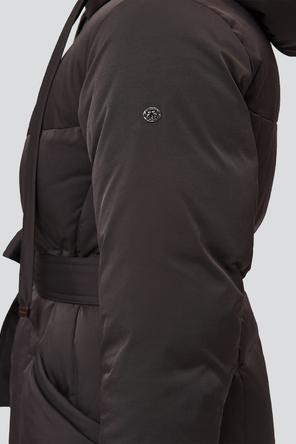 Длинное зимнее пальто Борджа, D'imma F.S., цвет серо-коричневый, вид 5