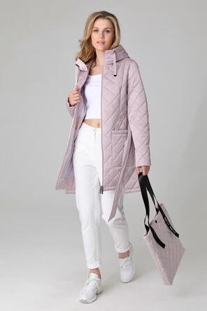 Куртка стеганая женская DW-24124, цвет серо-розовый, фото 3