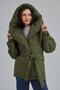Зимняя куртка с капюшоном Берти артикул 2405 цвет зеленый, foto 2