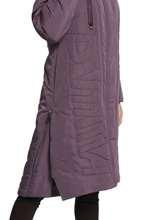 Зимнее пальто с капюшоном DIMMA артикул 2120 цвет сиреневый, фото 4