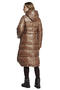 Зимнее пальто с капюшоном Димма артикул 2126 цвет темно бежевый vid 4
