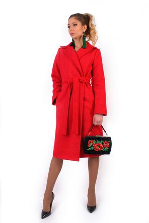 Пальто-халат tri-18007 цвет красный