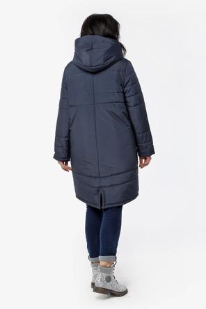 Зимнее пальто женское DW-21425 цвет темно-синий, фото 5