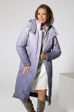 Стеганое зимнее пальто DW-22406, цвет сиреневый, сторона 4