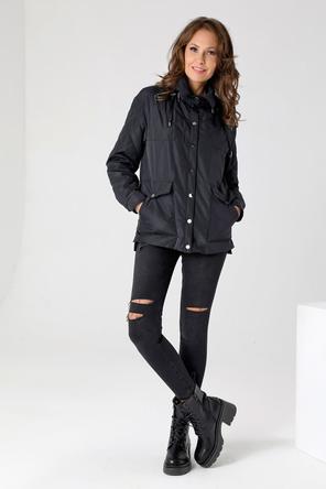 Женская стеганая куртка DW-23119, Dizzyway, цвет черный, фото 1