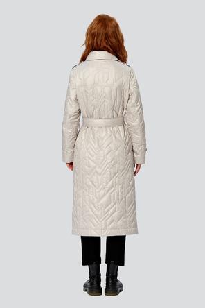 Демисезонное пальто с поясом Диаманте, DIMMA Studio, цвет жемчужный, img 2