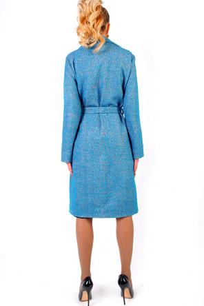 Пальто халат tri-18007 цвет голубой мелландж
