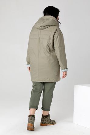 Женская куртка plus size DW-23129, цвет оливковый, фото 2