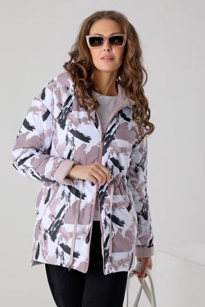 Куртка двухсторонняя женская DW-23120, фирма Dizzyway, цвет серо-розовый, вид 5