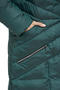 Пальто зимнее с капюшоном от D'imma Fashion цвет зеленый