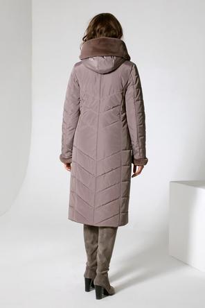 Зимнее пальто DW-22401 цвет серо-коричневый, фото 2